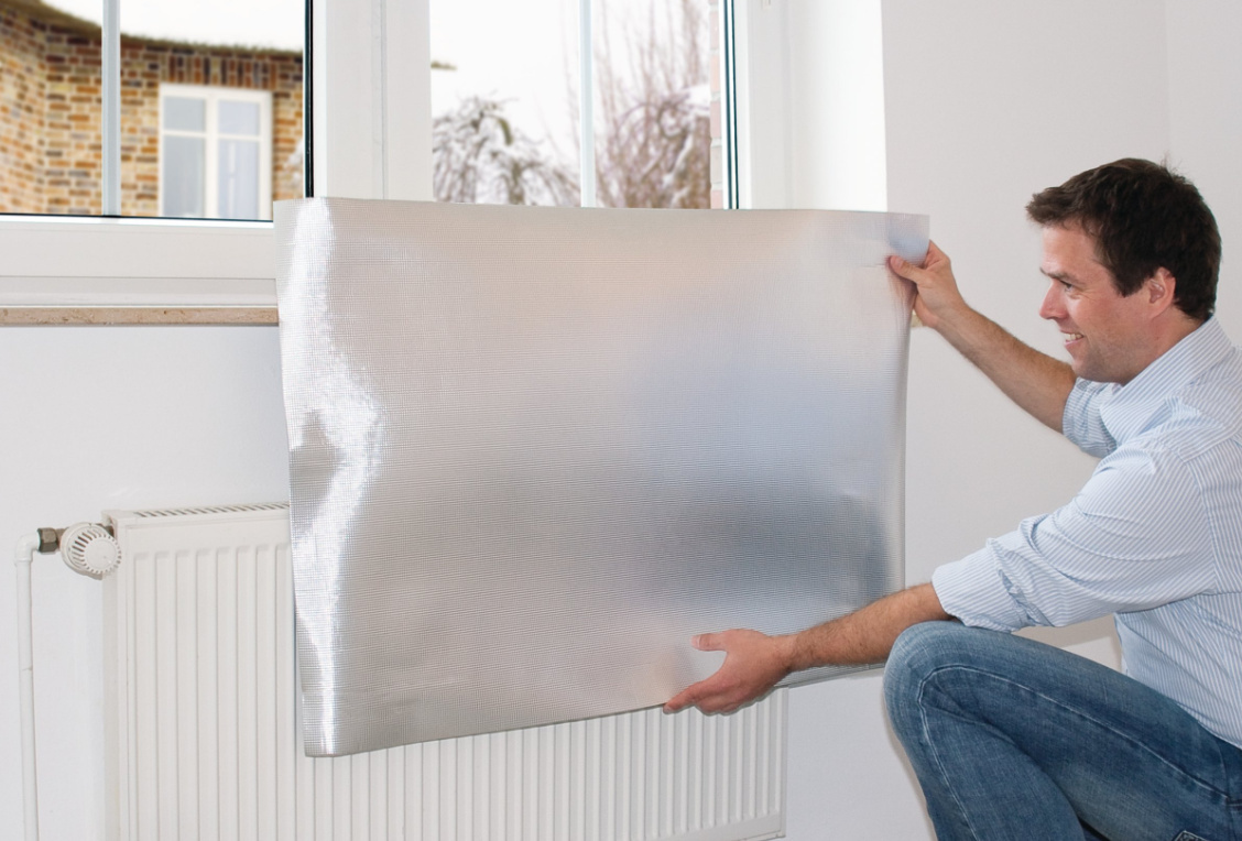 0,5M 50CM EKRAN ZA GRZEJNIKOWY PIANKA 5MM ALU OSZCZĘDZAJ